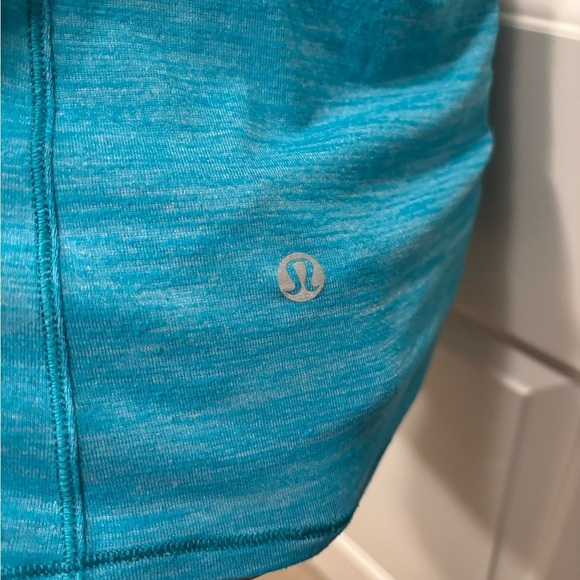 🏃🏽♀️🏃🏽♀️Lululemon Slay The Studio 2-In-1 Tank Heathered Sleeveless Blue - Picture 5 of 7